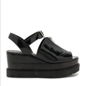 All saints black platform shoes!